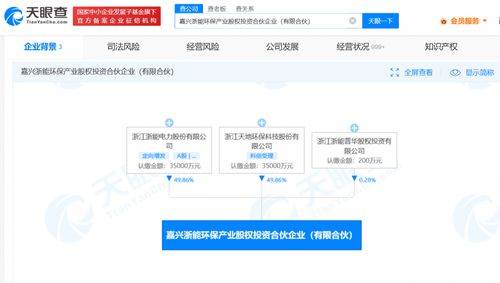 浙能電力投資成立合伙企業 注冊資本3.51億
